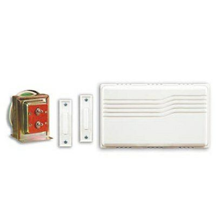 Electrical * | Wired Doorbell Contractor Kit, White With Discount