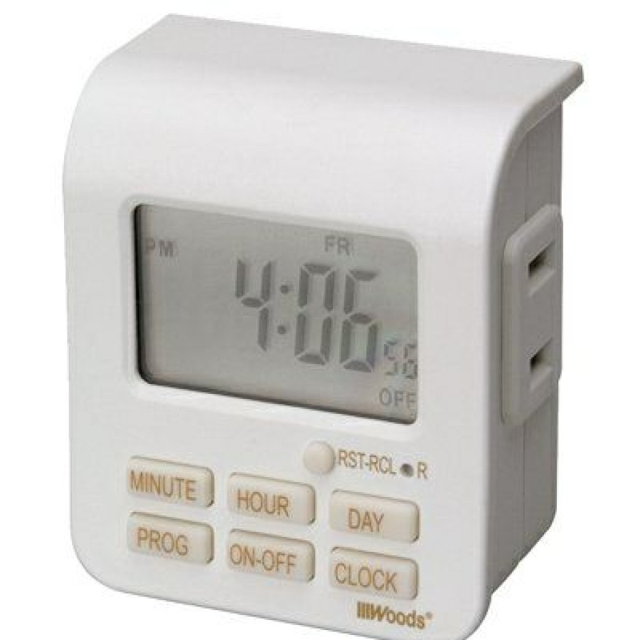 Electrical * | Woods At Discount Prices 7-Day Digital Timer