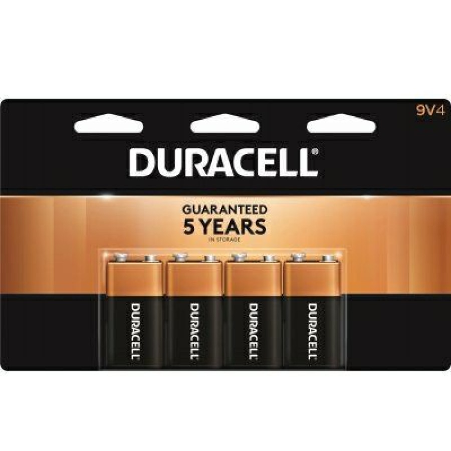 Electrical * | Alkaline Batteries, 9-Volt, 4-Pk. High Quality Duracell