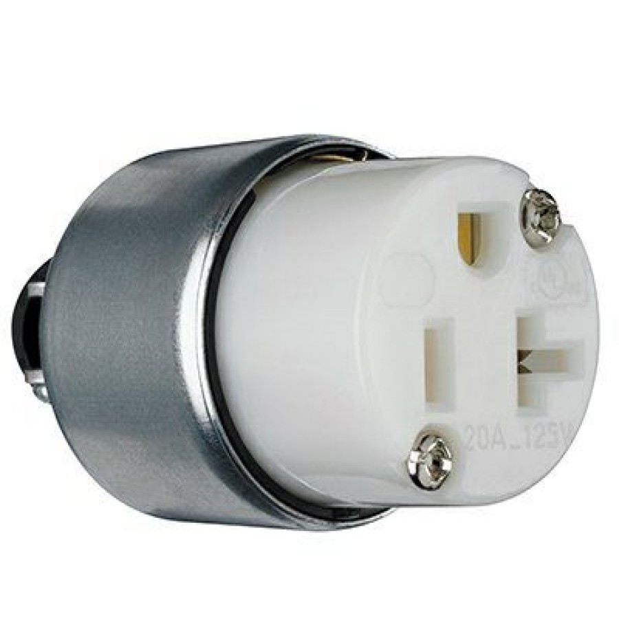 Electrical * | Legrand Pass & Seymour The Varied Pattern 20A White Armored Connector