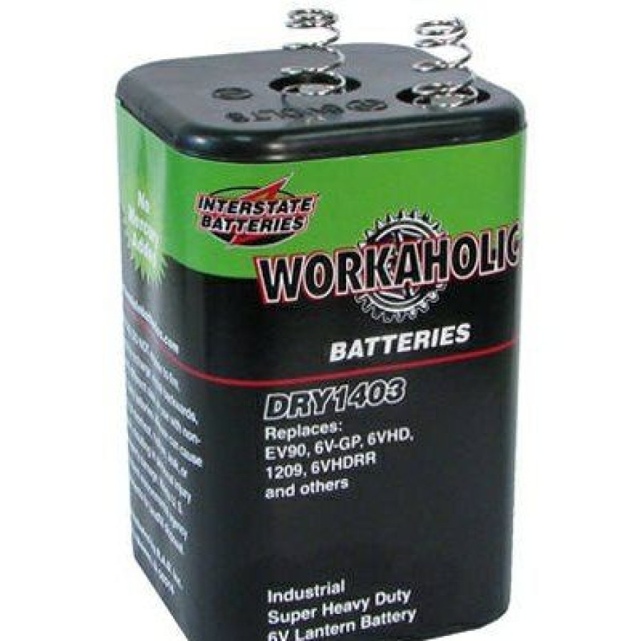 Electrical * | Heavy Duty Lantern Battery, Spring Top, 6-Volt Best Price Guaranteed Interstate