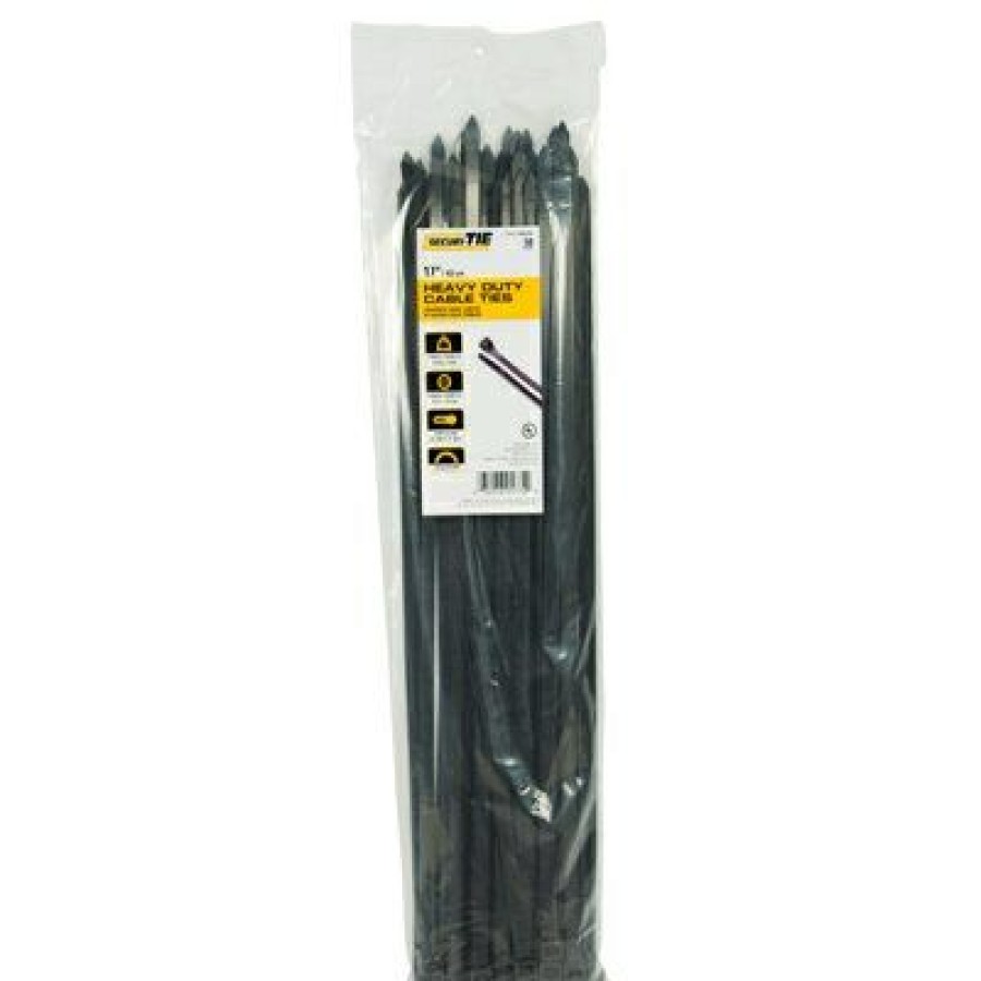 Electrical * | Extra Heavy Duty Cable Tie, Uv Black, 17-In., 50-Pk. Quick Delivery Gardner Bender