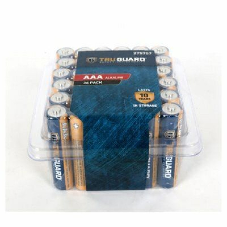 Electrical * | Truguard The Varied Pattern Aaa Alkaline Batteries, 36-Pk.