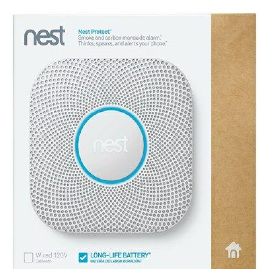 Electrical * | Google Top Selling Nest Protect Smart Smoke + Co Alarm, Long-Life Battery, White, 3-Pk.