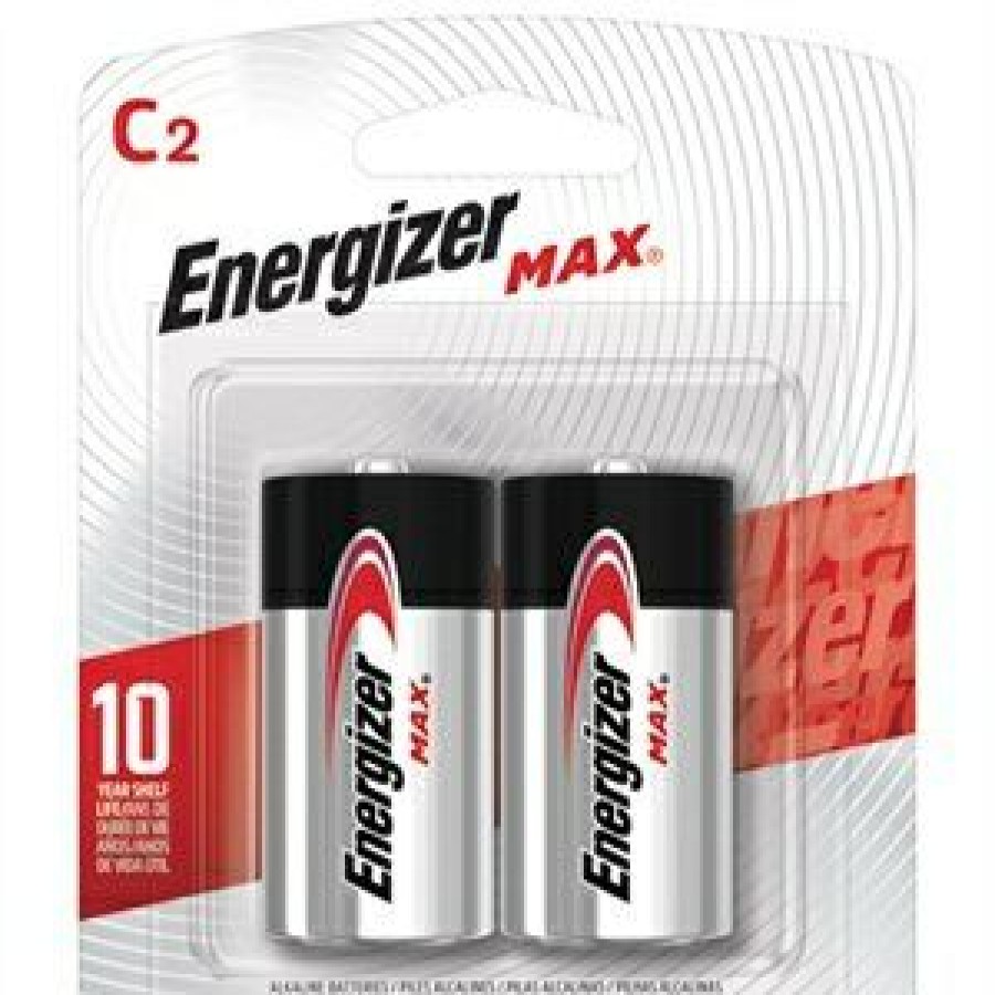 Electrical * | Max C Cell Alkaline Batteries, 2 Pack On Discount Energizer