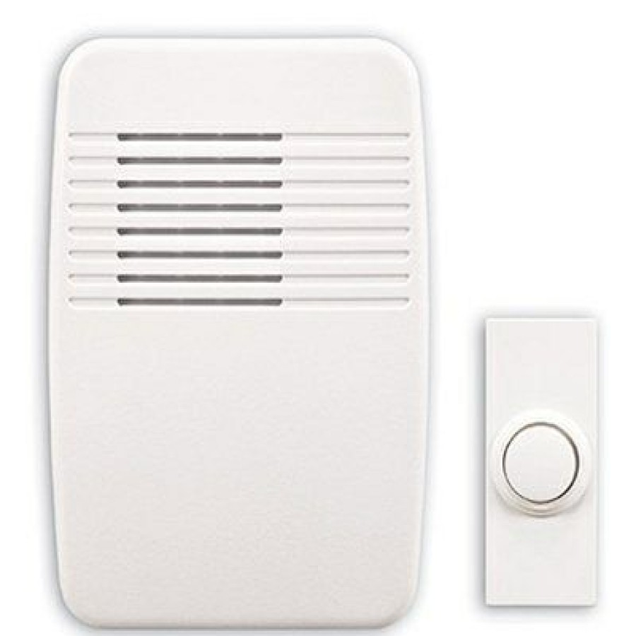 Electrical * | High Quality Wireless Doorbell Kit, White