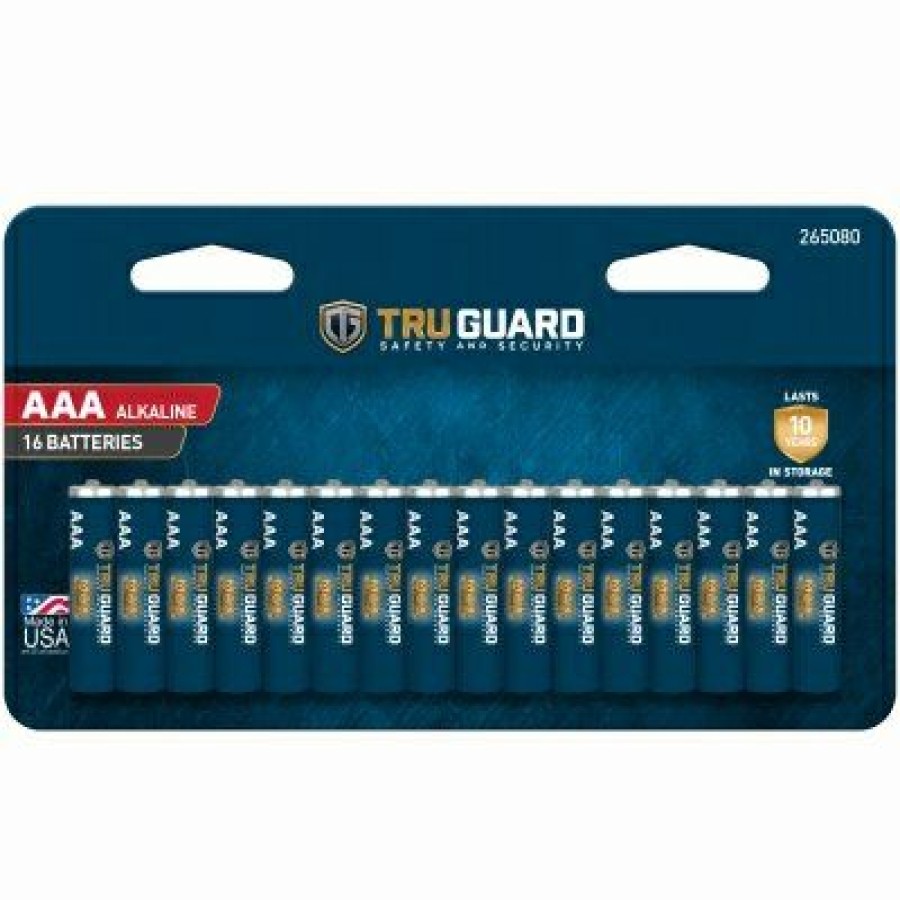 Electrical * | Truguard Quality Guarantee Alkaline Batteries, Aaa, 16-Pk.