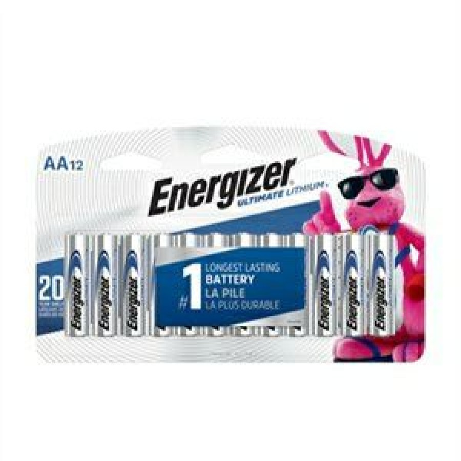 Electrical * | Energizer Discount Ultimate Lithium Aa (Double A) Batteries, 12 Pack