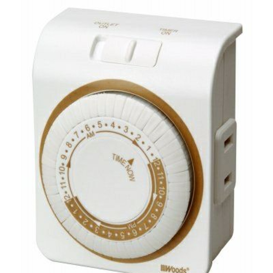 Electrical * | 2-Outlet 24-Hour Mechanical Timer Sale