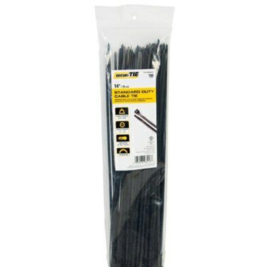 Electrical * | Standard Duty Cable Tie, Uv Black, 14-In., 100-Pk. Lower Selling Prices Gardner Bender