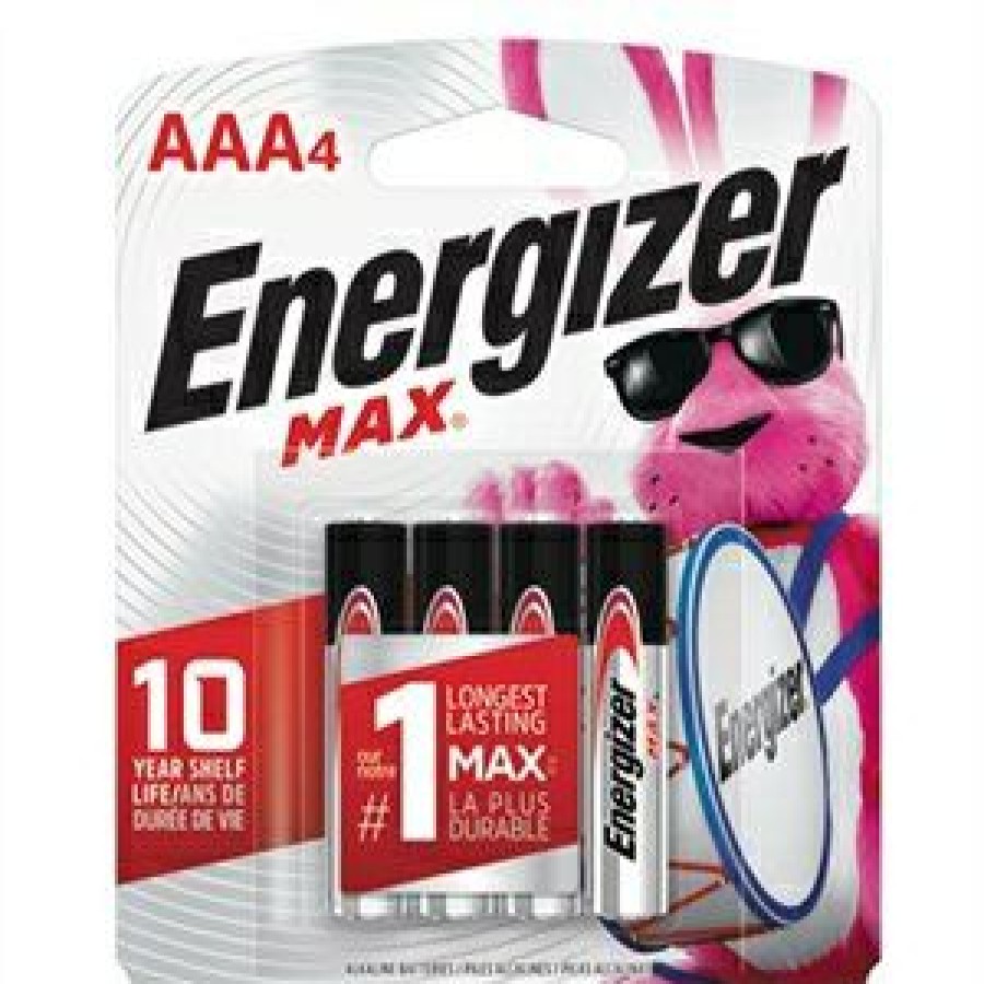 Electrical * | Energizer At Low Price Max Aaa (Triple A) Alkaline Batteries, 4 Pack