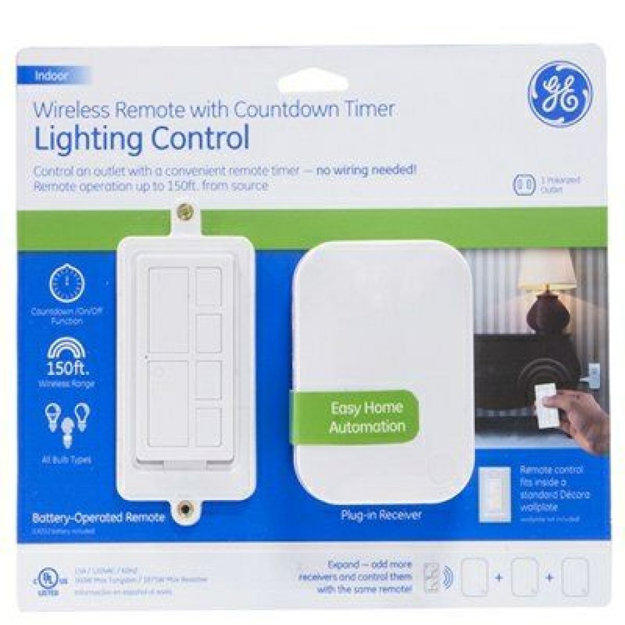 Electrical * | Ge 100% Guarantee Wireless Remote Lighting Control With Countdown Timer