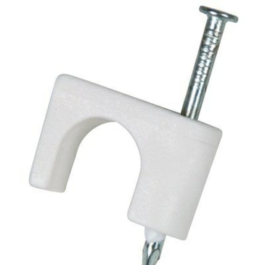 Electrical * | Delicate Design Coax Staple, White, 1/4-In., 50-Pk.