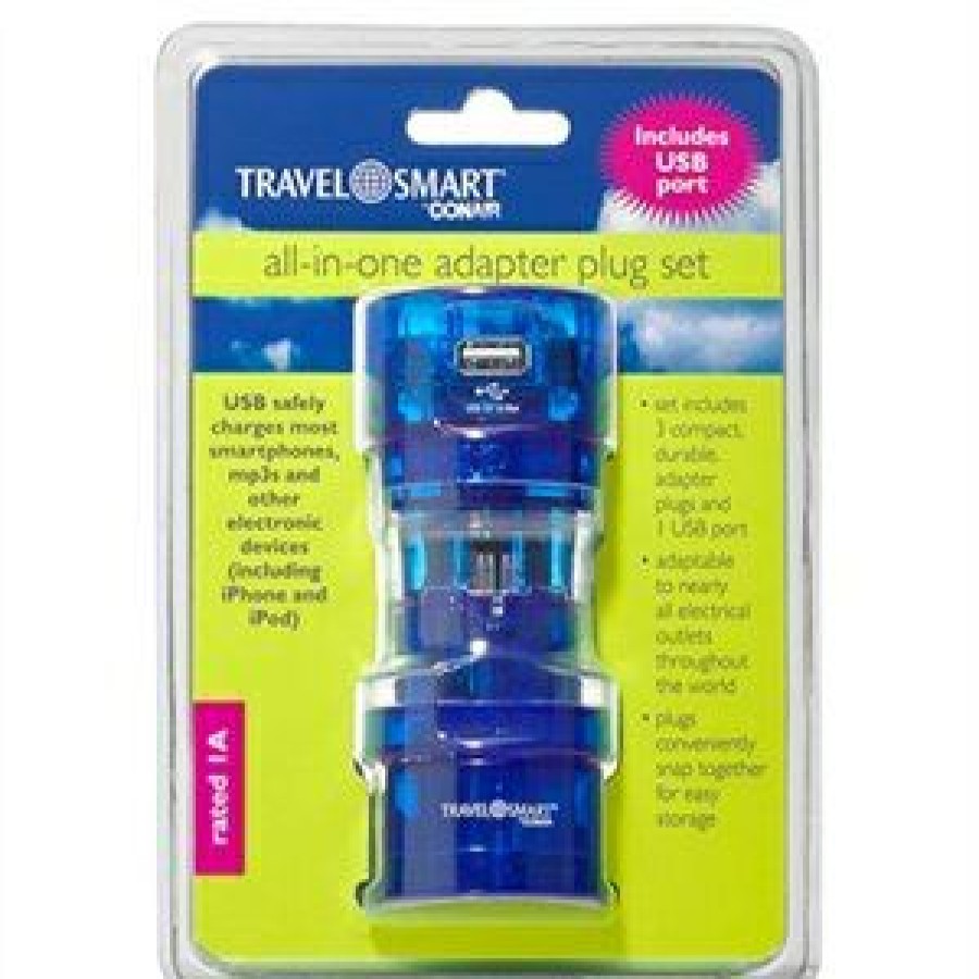 Electrical * | Travel Smart By Conair Discounts Foreign Travel Adapter Plugs, 3-Pk.