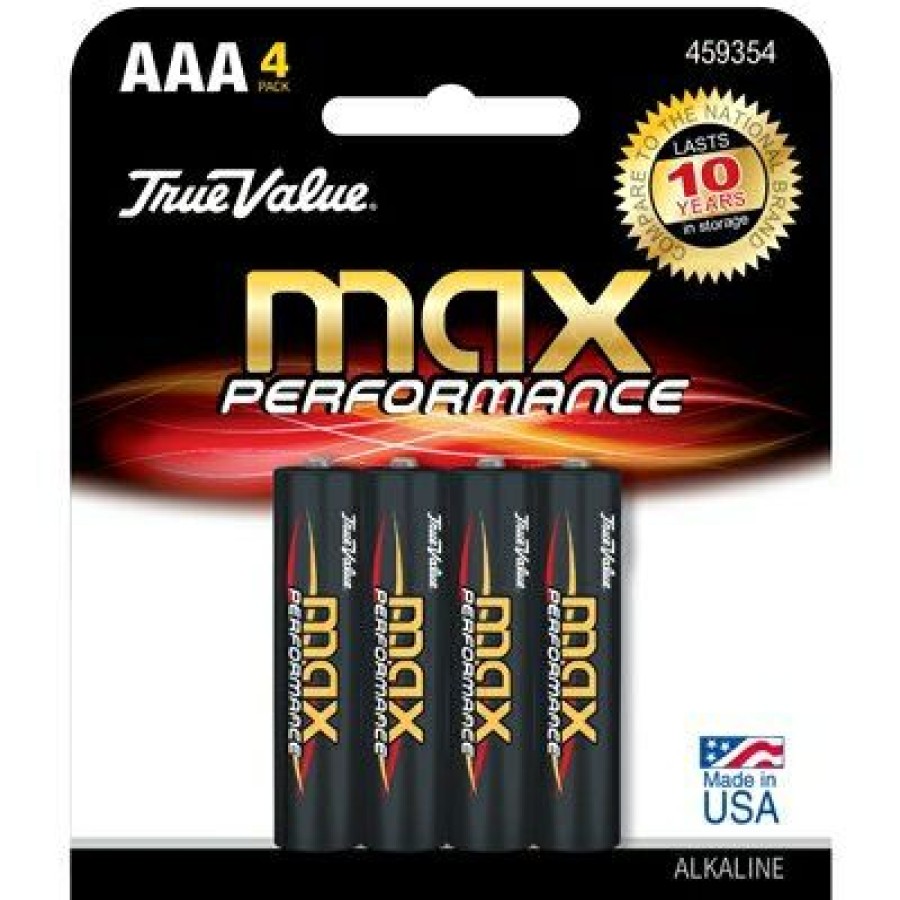 Electrical * | 4-Pack 'Aaa' Alkaline Batteries Glamor Model True Value