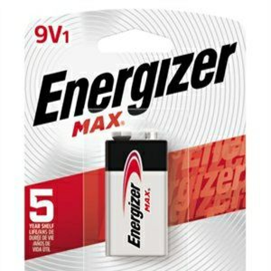 Electrical * | Max 9-Volt (9V) Alkaline Battery, 1 Pack Exactly Discount Energizer